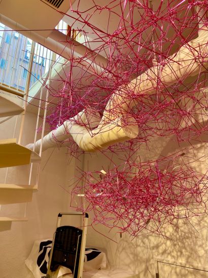 Linear Consciousness Entity - weaving the void - - a Sculpture & Installation Artowrk by Katsuyoshi Ogata